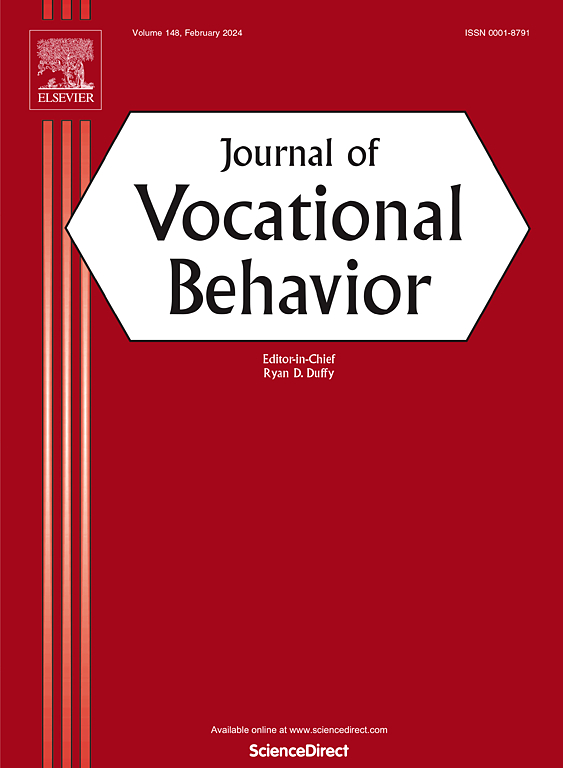 Go to journal home page - Journal of Vocational Behavior